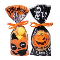 Busta assortita di marshmallow arancioni per Halloween da 130 gr