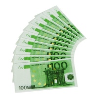 Tovaglioli da 100 Euro di 33 cm - 10 pezzi