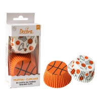 Capsule per cupcake da basket - Decora - 36 unità