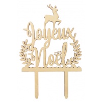 Topper per torta in legno Joyeux Noel - Scrapcooking