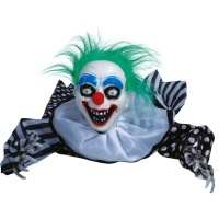 Clown gattonante pazzo con luci, suoni e movimento 65 cm
