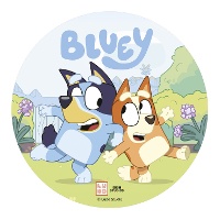 Cialda commestibile di Bluey e Bingo, Ø 20 cm