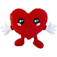 2 Cuscini Auto A Forma Di Cuore Con Ali D'Angelo - Morbido Poggiatesta Per Viaggi, Ufficio, Azzurro 50x21cm