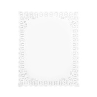 Centrino rettangolare di carta bianca 37 x 44 cm - 100 pz.