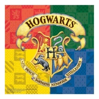 Tovaglioli Harry Potter Case di Hogwarts 16,5 x 16,5 cm - 20 pezzi