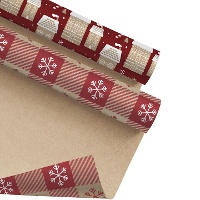 Carta da regalo di Natale classica 2 x 0,70 m - 1 pezzo
