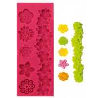 Stampo per fiori in silicone 16 x 6 x 0,8 cm - Scrapcooking