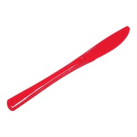 Coltelli da 20 cm colore rosso brillante premium - 12 pz.