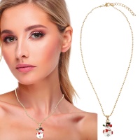 Collana con pupazzo di neve