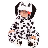 Costume da dalmata con cappuccio per neonati