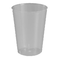 Bicchieri in plastica trasparente da 600 ml di larghezza - 4 pezzi