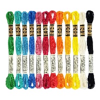Filo per ricamo Mouliné Spécial Colori Passione da 4 m - DMC - 12 unità