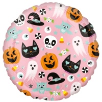 Palloncino Rotondo Emoji di Halloween da 43 cm - Anagram