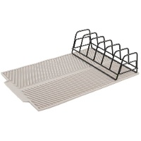 Scolapiatti 24 x 9,5 x 8 cm con base in silicone