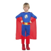 Costume da supereroe con fulmine per bambini