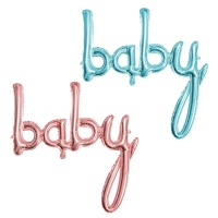 Palloncino scritta Baby da 1,07 m - Amber