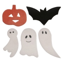 Cialde commestibili di Halloween da 4 a 5 cm - Dekora - 128 pezzi