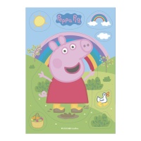 Cialda commestibile sagoma di Peppa Pig