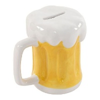 Salvadanaio a forma di boccale di birra