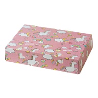 Scatola unicorno rosa 23,5 x 16 x 5 cm