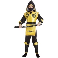 Costume da Ninja giallo per bambini