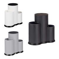Barattolo per utensili in plastica con supporto per coltelli di 22 cm - 1 unità