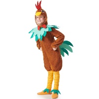 Costume da gallina marrone per bambini