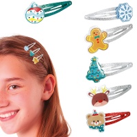 Fermagli per capelli natalizi assortiti - 6 pezzi