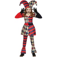 Costume da arlecchino malvagio per ragazze