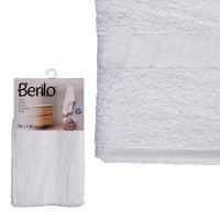 130 x 70 cm asciugamano bianco liscio