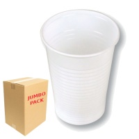 Bicchieri di plastica bianchi da 200 ml - 1500 pz.