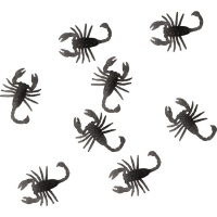 Borsa con 8 scorpioni di 6 cm
