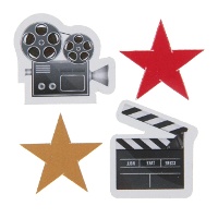 Coriandoli di Hollywood in cartone - 50 pezzi