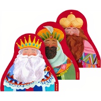 Tovaglioli di 16,5 cm dei Re Magi vintage - 18 unità