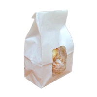 Sacchetto di carta bianca con finestra per pasticceria 22,5 x 12,5 x 7,5 cm - Sweetkolor - 1 unità