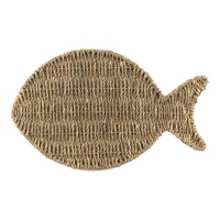 Vassoio decorativo con pesce d'alga 40 x 27 cm - DCasa