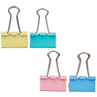 Pinze a clip grandi color pastello - 4 pezzi