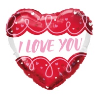 Pallone cuore I Love You 43 cm