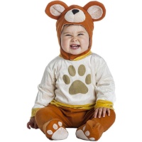 Costume orso con impronta da bebè