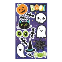 Etichette adesivi Halloween Trick or Treat - 4 pagine