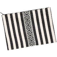 Beauty case a righe con dettaglio nastro 28 x 20 cm - 1 unità