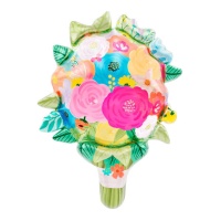 Pallone bouquet di fiori 59 x 78 cm