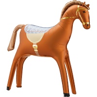 Globo di cavallo marrone di 90 cm