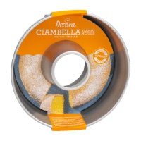 Stampo ciambella in acciaio da 20 x 7,5 cm - Decora