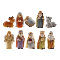 Statuine assortite per la torta della natività da 3 a 3,5 cm - Dekora - 100 unità