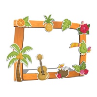 Cornice per photocall Tropical 80 x 60 cm