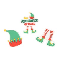 Magnete a forma di piedi di elfo assistente - 1 unità