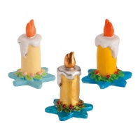 Figure di candele da 3 cm per la torta di Natale - Dekora - 50 pz.