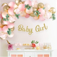 Kit palloncini Baby Girl - Monkey Business - 65 unità
