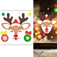 Decorazione adesiva in gel di renna